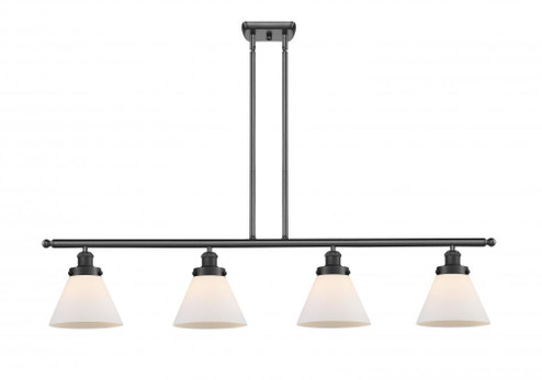 Cone - 4 Light - 48 inch - Matte Black - Stem Hung - Island Light (3442|916-4I-BK-G41-LED)