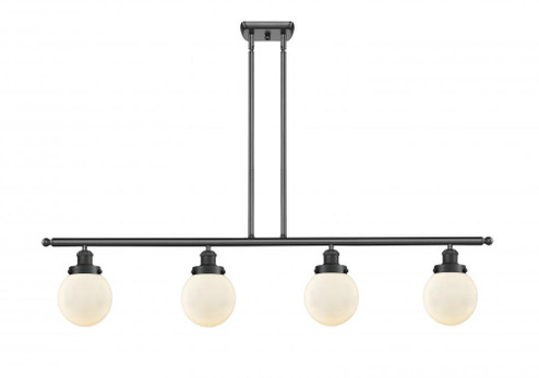Beacon - 4 Light - 48 inch - Matte Black - Stem Hung - Island Light (3442|916-4I-BK-G201-6)