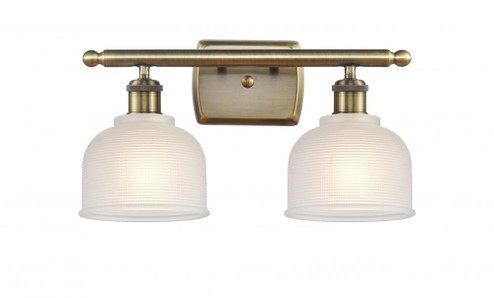 Dayton - 2 Light - 16 inch - Antique Brass - Bath Vanity Light (3442|516-2W-AB-G411)