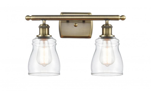 Ellery - 2 Light - 15 inch - Antique Brass - Bath Vanity Light (3442|516-2W-AB-G392-LED)