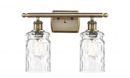 Candor - 2 Light - 15 inch - Antique Brass - Bath Vanity Light (3442|516-2W-AB-G352-LED)