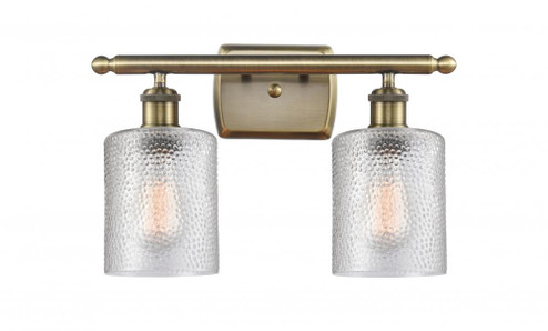 Cobbleskill - 2 Light - 15 inch - Antique Brass - Bath Vanity Light (3442|516-2W-AB-G112-LED)