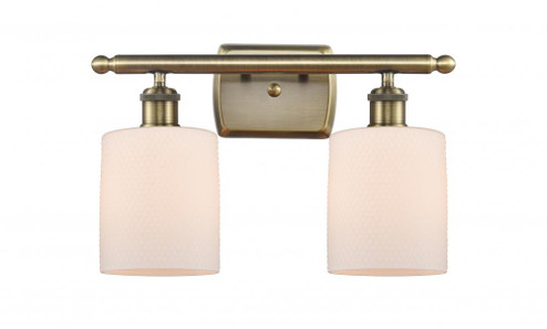Cobbleskill - 2 Light - 15 inch - Antique Brass - Bath Vanity Light (3442|516-2W-AB-G111)