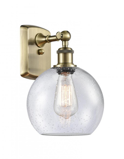 Athens - 1 Light - 8 inch - Antique Brass - Sconce (3442|516-1W-AB-G124)