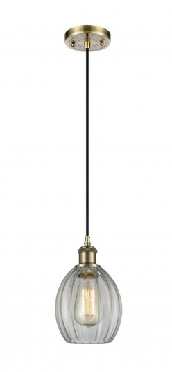 Eaton - 1 Light - 6 inch - Antique Brass - Cord hung - Mini Pendant (3442|516-1P-AB-G82-LED)