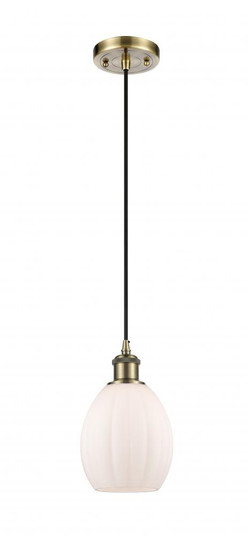 Eaton - 1 Light - 6 inch - Antique Brass - Cord hung - Mini Pendant (3442|516-1P-AB-G81-LED)