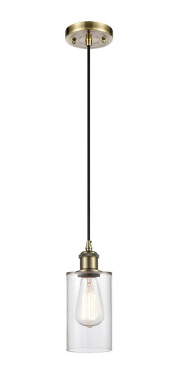 Clymer - 1 Light - 4 inch - Antique Brass - Cord hung - Mini Pendant (3442|516-1P-AB-G802)