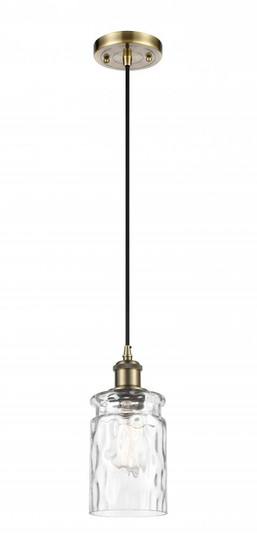 Candor - 1 Light - 5 inch - Antique Brass - Cord hung - Mini Pendant (3442|516-1P-AB-G352-LED)