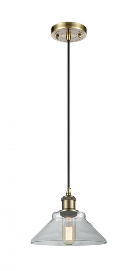 Orwell - 1 Light - 8 inch - Antique Brass - Cord hung - Mini Pendant (3442|516-1P-AB-G132-LED)