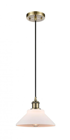 Orwell - 1 Light - 8 inch - Antique Brass - Cord hung - Mini Pendant (3442|516-1P-AB-G131)
