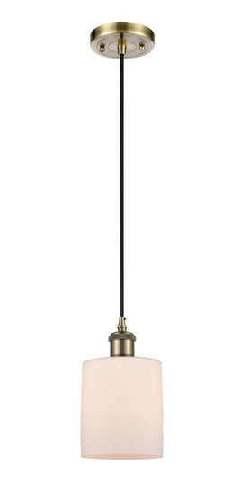 Cobbleskill - 1 Light - 5 inch - Antique Brass - Cord hung - Mini Pendant (3442|516-1P-AB-G111-LED)
