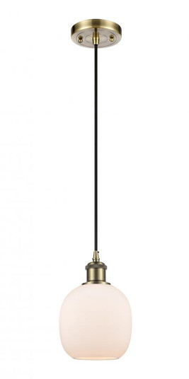Belfast - 1 Light - 6 inch - Antique Brass - Cord hung - Mini Pendant (3442|516-1P-AB-G101)