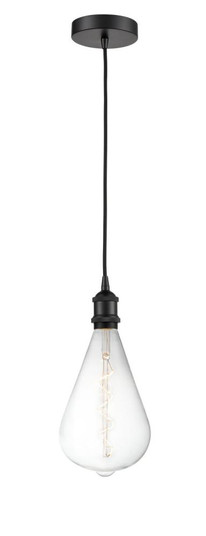 Edison - 1 Light - 7 inch - Matte Black - Cord hung - Mini Pendant (3442|616-1P-BK-BB164LED)