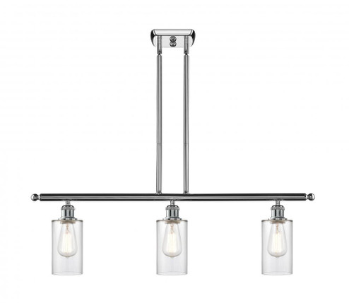 Clymer - 3 Light - 36 inch - Polished Chrome - Stem hung - Island Light (3442|516-3I-PC-G802-LED)