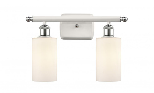 Clymer - 2 Light - 14 inch - White Polished Chrome - Bath Vanity Light (3442|516-2W-WPC-G801)