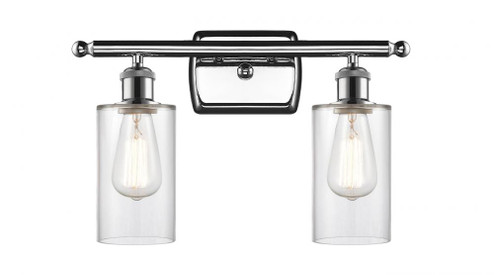 Clymer - 2 Light - 14 inch - Polished Chrome - Bath Vanity Light (3442|516-2W-PC-G802-LED)
