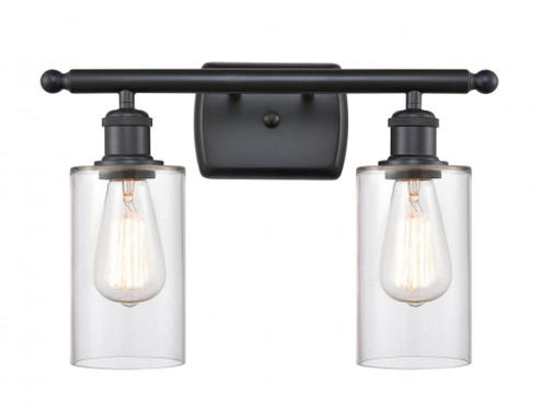 Clymer - 2 Light - 14 inch - Matte Black - Bath Vanity Light (3442|516-2W-BK-G802)