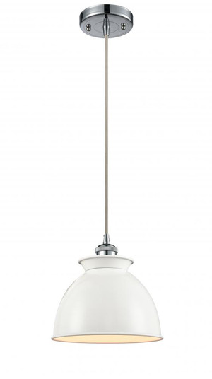 Adirondack - 1 Light - 8 inch - Polished Chrome - Cord hung - Mini Pendant (3442|516-1P-PC-M14-W-LED)