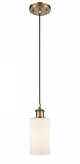 Clymer - 1 Light - 4 inch - Brushed Brass - Cord hung - Mini Pendant (3442|516-1P-BB-G801-LED)