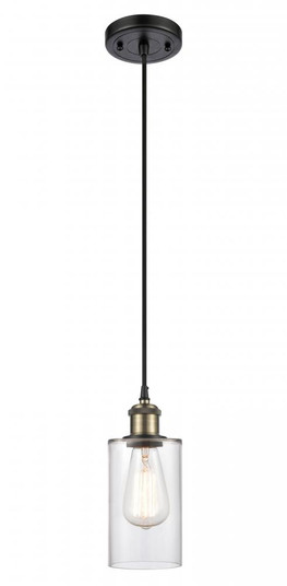 Clymer - 1 Light - 4 inch - Black Antique Brass - Cord hung - Mini Pendant (3442|516-1P-BAB-G802-LED)