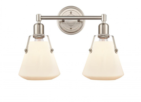 Luna - 2 Light - 18 inch - Satin Nickel - Bath Vanity Light (3442|422-2W-SN-7W-LED)