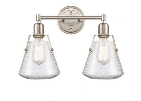 Luna - 2 Light - 18 inch - Satin Nickel - Bath Vanity Light (3442|422-2W-SN-7SDY-LED)