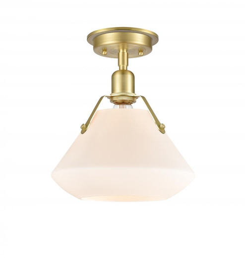 Luna - 1 Light - 11 inch - Satin Brass - Flush Mount (3442|422-1F-SB-10W-LED)