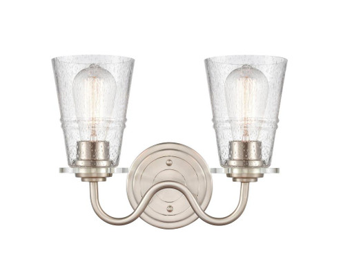 Scarlett - 2 Light - 14 inch - Satin Nickel - Bath Vanity Light (3442|421-2W-SN-SDY-LED)