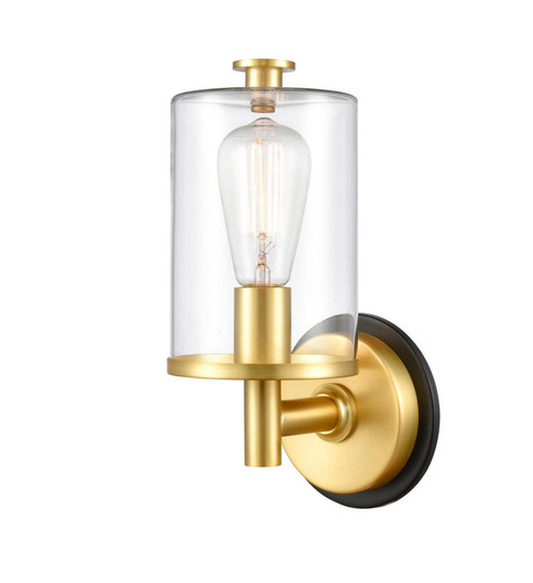 Marlowe - 1 Light - 5 inch - Black Satin Gold - Bath Vanity Light (3442|418-1W-BSG-CL)