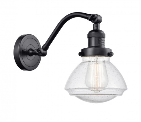 Olean - 1 Light - 7 inch - Matte Black - Adjustable Sconce (3442|515-1W-BK-G324)