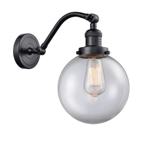 Beacon - 1 Light - 8 inch - Matte Black - Adjustable Sconce (3442|515-1W-BK-G202-8-LED)