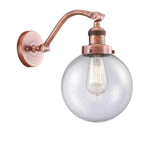 Beacon - 1 Light - 8 inch - Antique Copper - Adjustable Sconce (3442|515-1W-AC-G204-8)