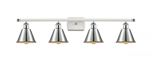 Smithfield - 4 Light - 37 inch - White Polished Chrome - Bath Vanity Light (3442|516-4W-WPC-M8-PC)