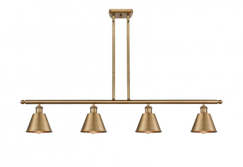 Smithfield - 4 Light - 48 inch - Brushed Brass - Stem hung - Island Light (3442|516-4I-BB-M8-LED)