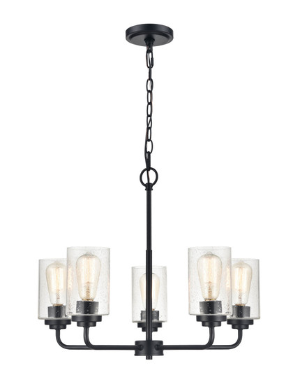 Moven 5-Light Chandelier Ceiling - Matte Black (670|9605-MB)