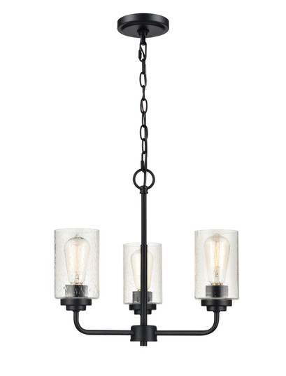 Moven 3-Light Chandelier Ceiling - Matte Black (670|9603-MB)