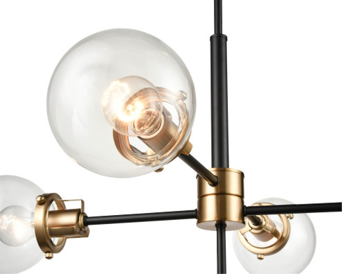 Mellrosa 5-Light Pendant light Matte Black Modern Gold (670|9205-MB/MG)
