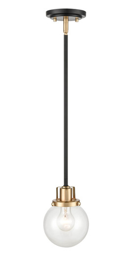 Mellrosa 1-Light Pendant Light Matte Black + Modern Gold (670|9201-MB/MG)