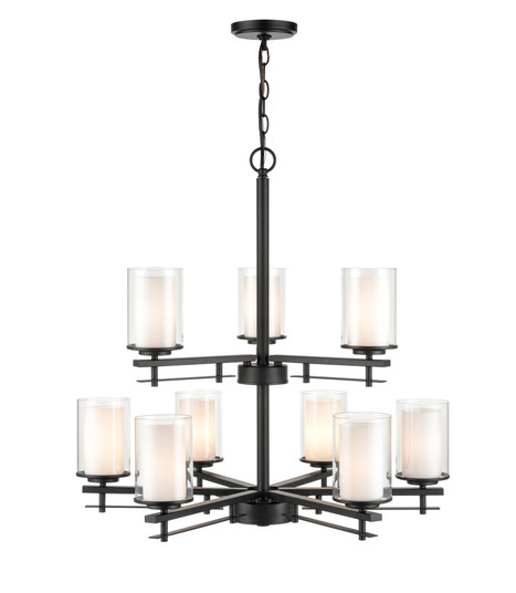 Huderson 9-Light Chandelier Ceiling Light Matte Black (670|5519-MB)