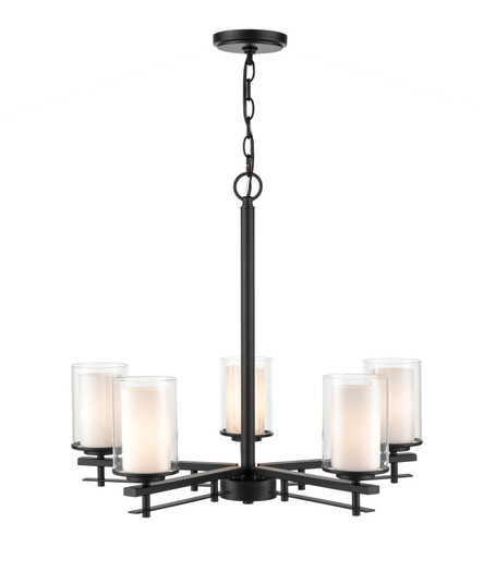 Huderson 5-Light Chandelier Ceiling Light Matte Black (670|5515-MB)