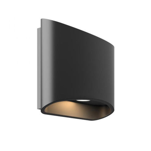 6 Inch Oval Up/Down LED Wall Sconce (776|LEDWALL-H-BK)