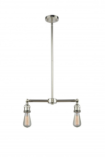 Bare Bulb - 2 Light - 8 inch - Polished Nickel - Stem Hung - Island Light (3442|209-PN)