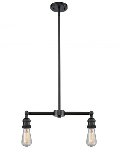 Bare Bulb - 2 Light - 8 inch - Oil Rubbed Bronze - Stem Hung - Adjustable Island Light (3442|209-OB)