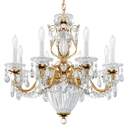 Bagatelle 11 Light 120V Chandelier in Heirloom Gold with Clear Crystals from Swarovski (168|1238N-22S)