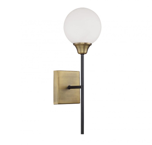 1-Light Wall Sconce in Oiled Rubbed Bronze with Natural Brass (8483|M90003-79)