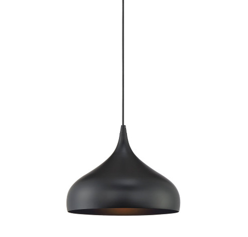 1-Light Plug-In Mini Pendant in Matte Black (8483|M70075MBK)