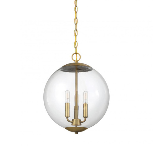 3-Light Pendant in Natural Brass (8483|M70060NB)