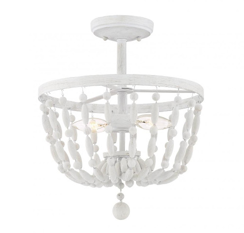 2-Light Ceiling Light in Distressed Wood (8483|M60028DW)
