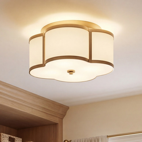 3-Light Ceiling Light in Natural Brass (8483|M60020NB)