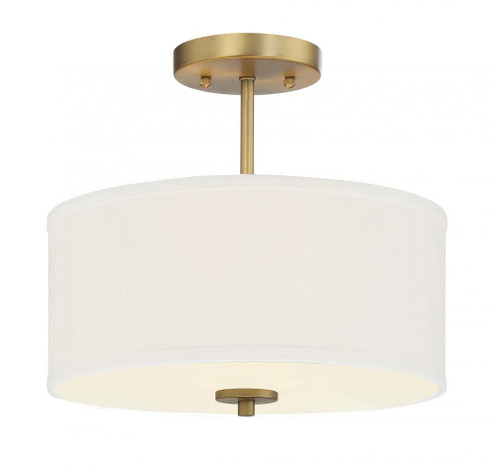 2-Light Ceiling Light in Natural Brass (8483|M60008NB)
